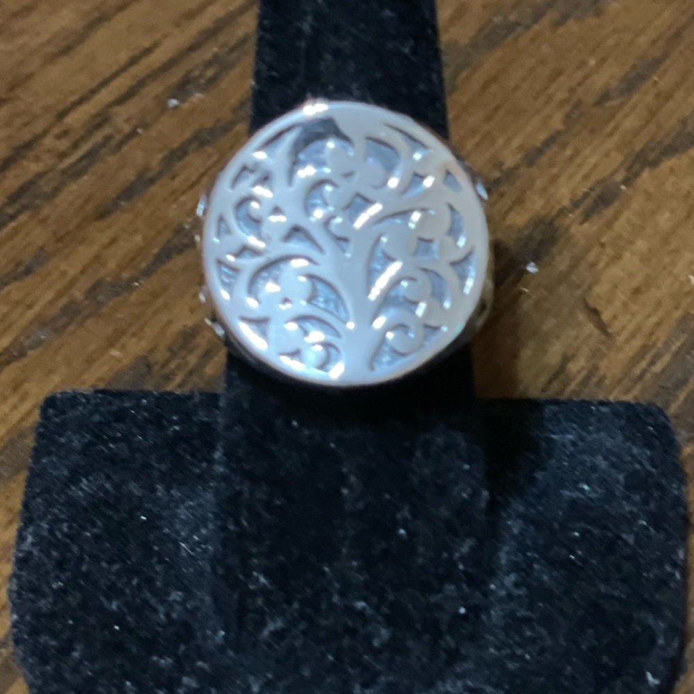 .925 sterling silver filigree ring